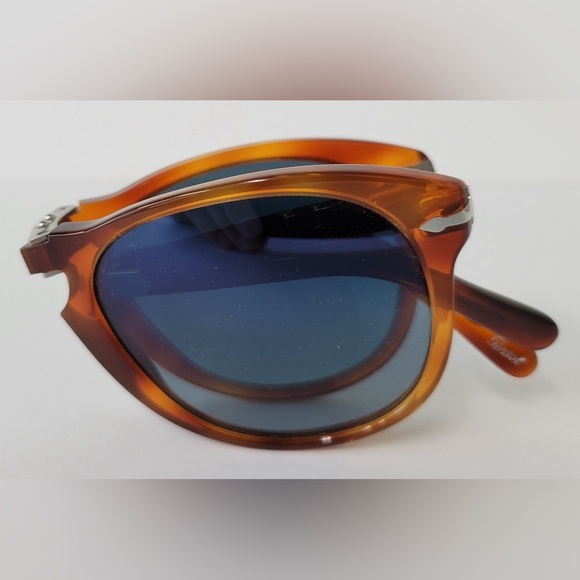 Persol 714-SM Sunglasses Steve McQueen Light Havana 96S3 New - Picture 3 of 5
